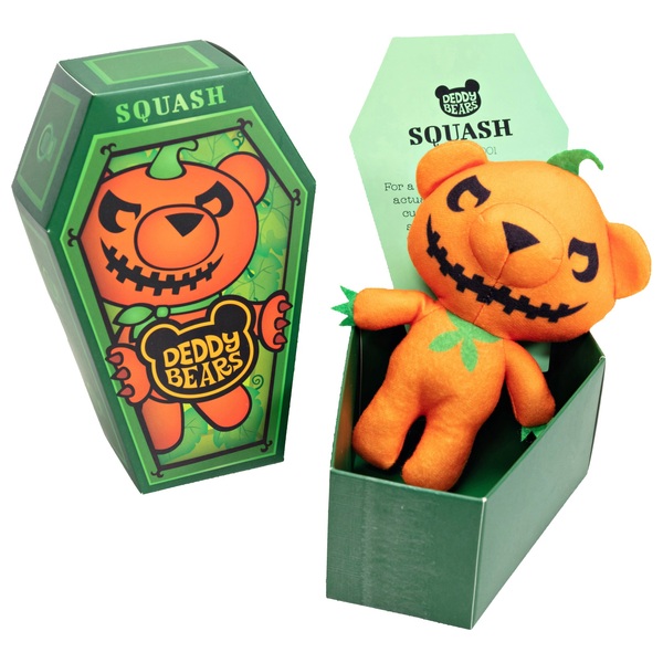 Deddy Bears Teddybär Squash Im Sarg Orange 13 Cm 