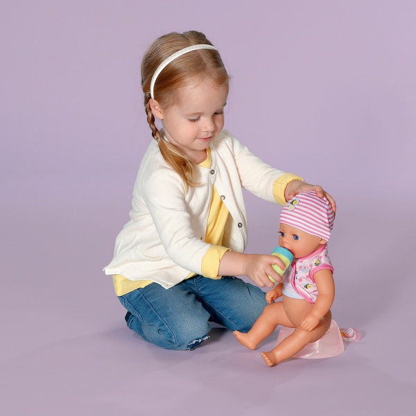 BABY born Puppe Lena Little Baby Girl 36 cm rosa | Smyths Toys Deutschland