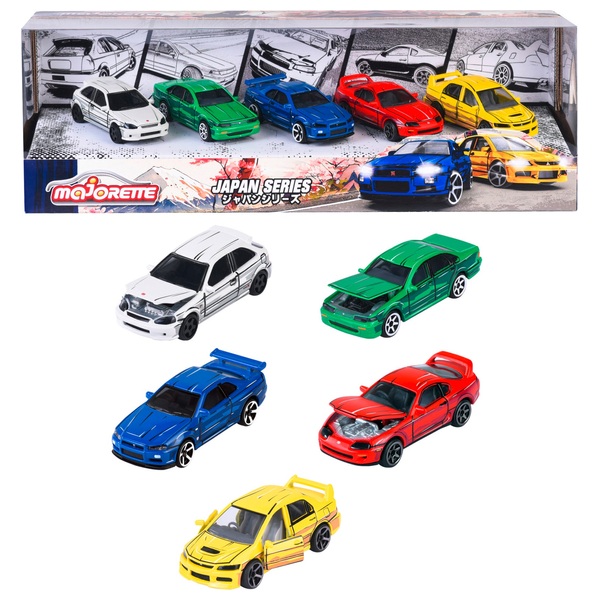 Majorette Japan Series 5er Pack Die-Cast Fahrzeuge 1:64 | Smyths Toys ...