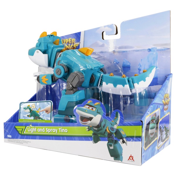 Super Wings Figur Light and Spray Tino mit Licht & Sound Smyths Toys
