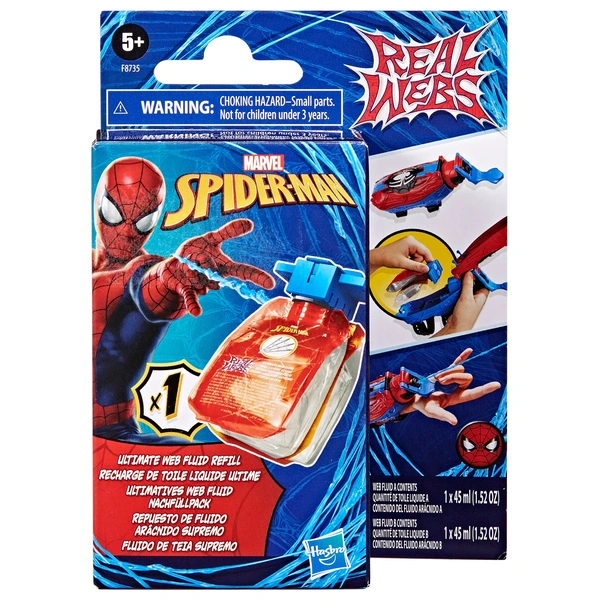Marvel Spider Man Real Webs Web Blaster Ultimate Web Fluid Refill Pack Smyths Toys UK