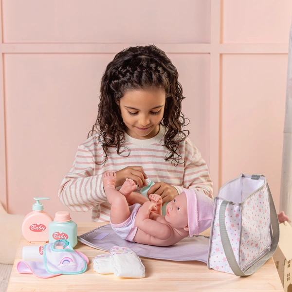 Ivy & Lily Wickeltasche und Unterlage 9-tlg. Set | Smyths Toys Deutschland