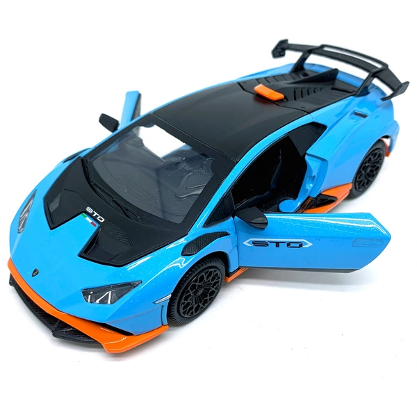 Mondo Motors, Lamborghini Huracan Sto Model in Scale 1:24, Speed up to 8 km/h, Toy Car for Children - 63704