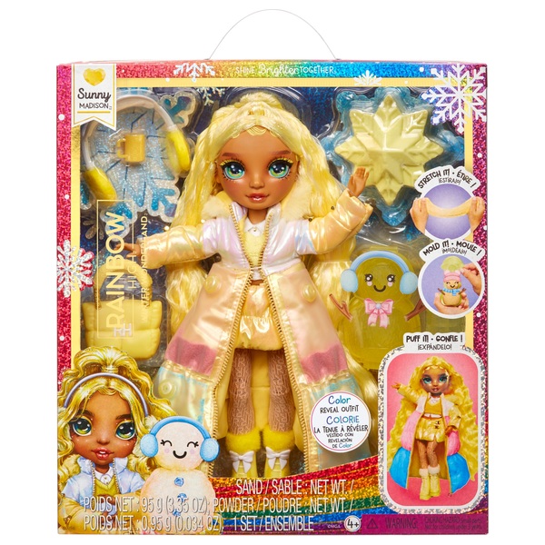 Rainbow High Winter Wonderland Puppe Sunny Madison gelb Smyths Toys Deutschland