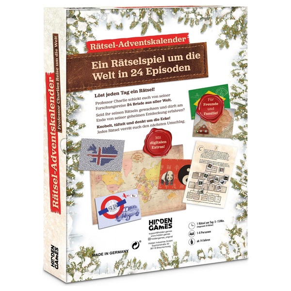 Hidden Games Professor Charlies Reise rund um die Welt Adventskalender Smyths Toys Deutschland