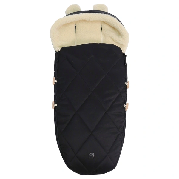 Kaiser Fusack fr Kinderwagen XL Ears Wool mit hrchen-Kapuze schwarz |  Smyths Toys Deutschland