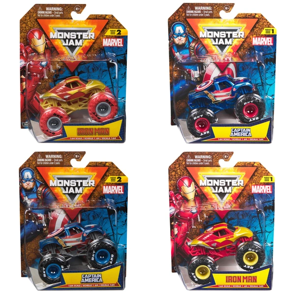 MONSTER JAMモンスター ジャムMARVEL HEROES TRUCKS Amazon.co.jp: モンスタージャム、マーベル公式アイアンマン対ウォー