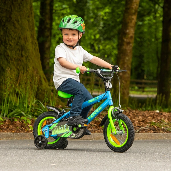 12 Zoll Kinderfahrrad Verve Max mit Sttzrdern blau/grn | Smyths Toys  Deutschland