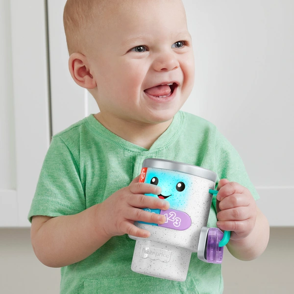 Fisher-Price Laugh & Learn Wake Up & Learn Coffee Mug | Smyths Toys Ireland