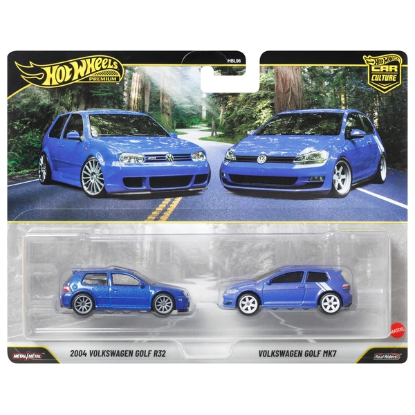 Hot Wheels Premium Car Culture 2 Pack 1:64 2004 Volkswagen Golf
