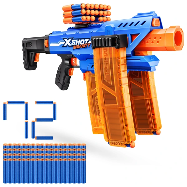 XSHOT Blaster Insanity Clip Mania motorisiert mit 72 Pfeilen