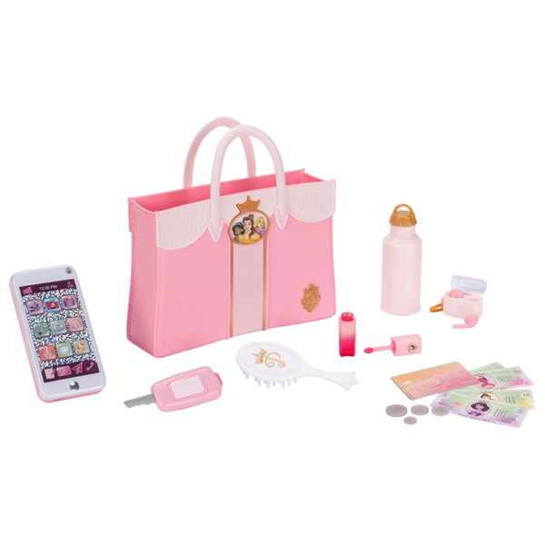 Sac à Main Enchanté Pour Petites Filles - Accessoires Jeu De Rôle Princesse Avec Téléphone, Montre Et Écharpe En Soie