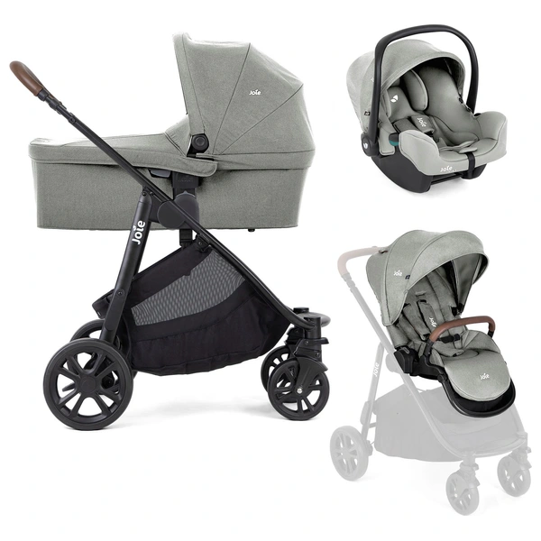 Joie Versatrax E Trio Kinderwagen 3-in-1 Pebble grau | Smyths Toys  Deutschland