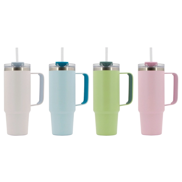 Edelstahlbecher mit Strohhalm 900 ml sortiert | Smyths Toys sterreich