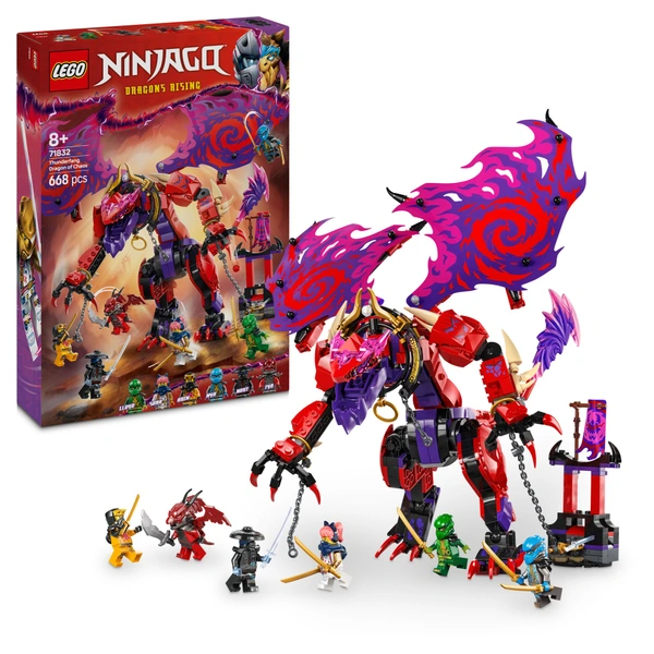 LEGO NINJAGO 71832 Thunderfang Dragon of Chaos Set | Smyths Toys UK