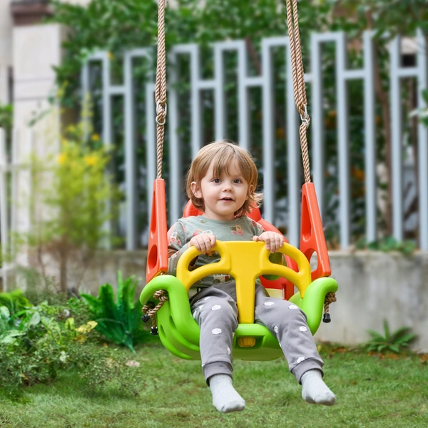 Balançoire Pour Bébé, Balançoire Pour Enfant, Siège Bébé Balançoire Avec Barre De Sécurité Et