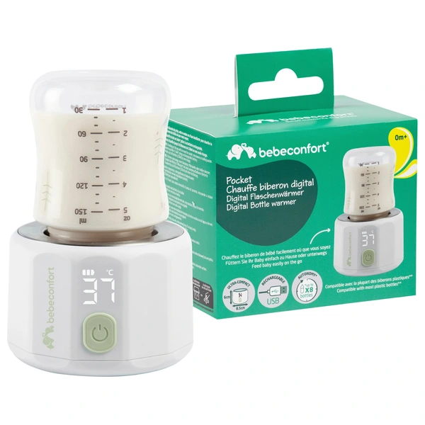 Babyflessenwarmer, flessensterilisator met LCD-warmere display, snelle babyvoeding verwarming en ontdooien