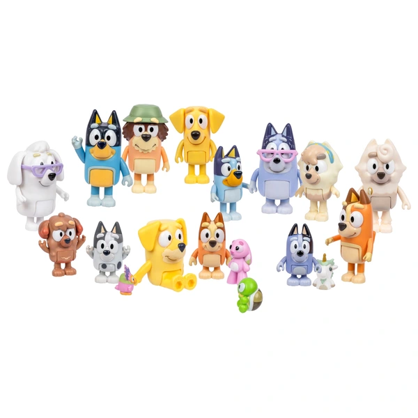 Bluey Das Ultimative Freunde- und Familien-Set mit 14 Figuren