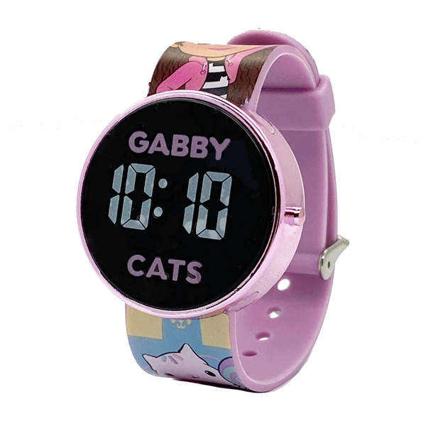 Coffret Cadeau Magique Gabby's Dollhouse : Montre Digitale Fille + Journal Secret + Tampon Pattes De Chat – Parfait Pour Les Petites Fans !