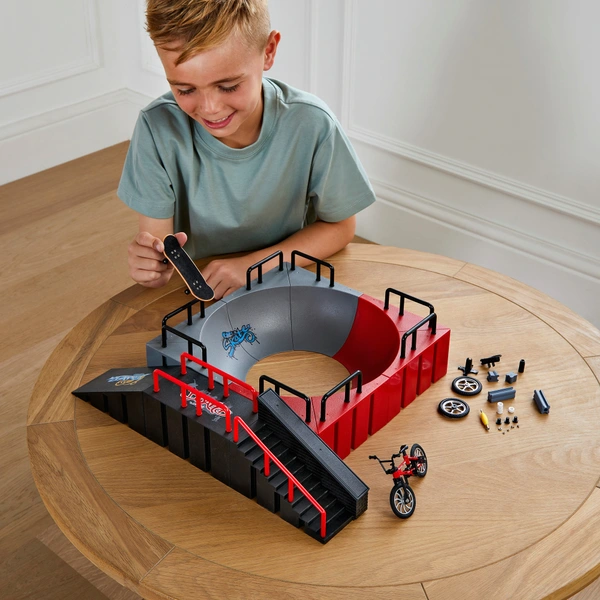 Kit Finger Skateboard Con Rampe E Mezzi – 5 Pezzi: Skate, Bici, Scooter, Moto E Campo, Per Bambini Da 3 Anni