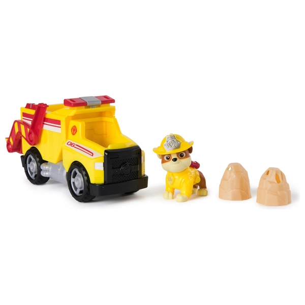 PAW PATROL Rubble’s Fire Rescue Truck – With Figure, Shovel & Boulders, Toy For Kids 3+ - View #2