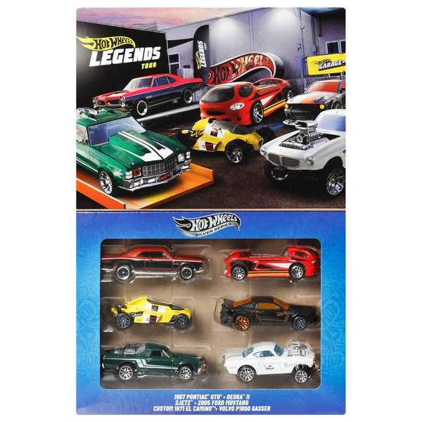 Hot Wheels Silver Series Legends Tour Autos 1:64 6er Set | Smyths