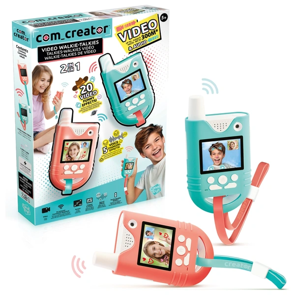 KOSMOS Die DREI ??? Walkie Talkies, Funkgeräte-Set für Kinder ab 6 Jahre | Mit Lampen-Funktion, Detektiv-Spielzeug, Spion-Ausstattung, Rollenspiel