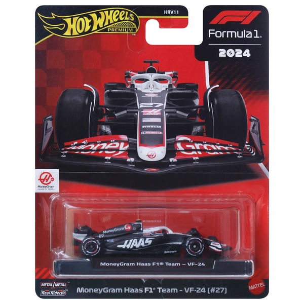 Hot Wheels Premium 2024 Formula 1 Diecast Cars MoneyGram Haas F1