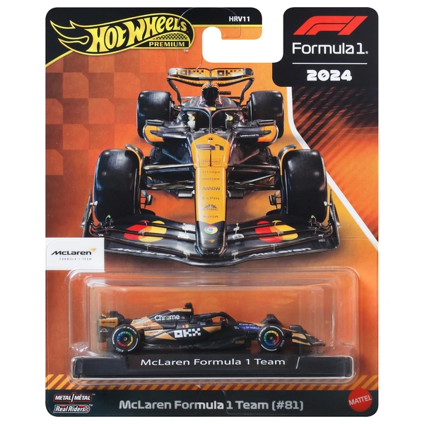 Hot Wheels Premium 2024 Formule 1 Auto McLaren F1 Team Oscar