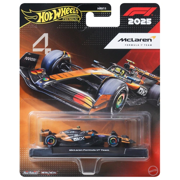 Hot Wheels Premium 2025 Formel 1 Auto McLaren F1 Team Lando Norris