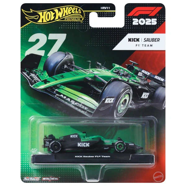 Hot Wheels Premium Auto Formule 1 2025 Auto Kick Sauber F1 Team