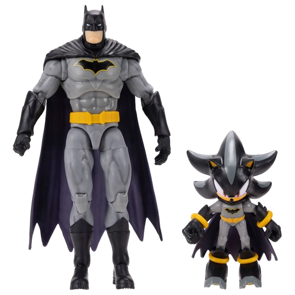 Batman Batcycle voertuig met 2 figuren 10cm