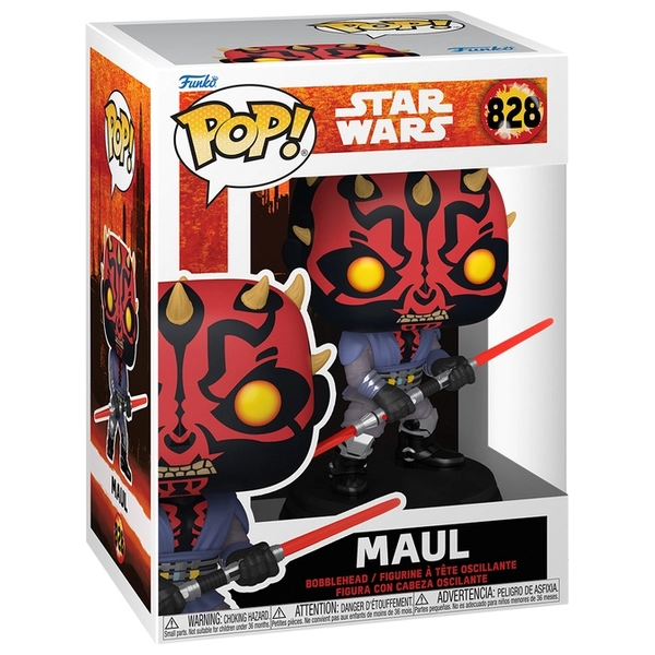 Funko POP! Bobble-Head Figuur 828 Star Wars Maul | Smyths Toys