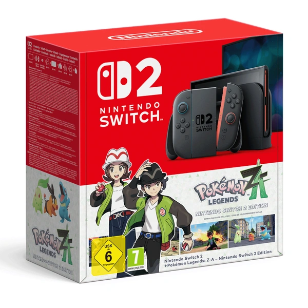 Nintendo Switch 2 Konsole schwarz + Pokémon-Legenden Z-A Set