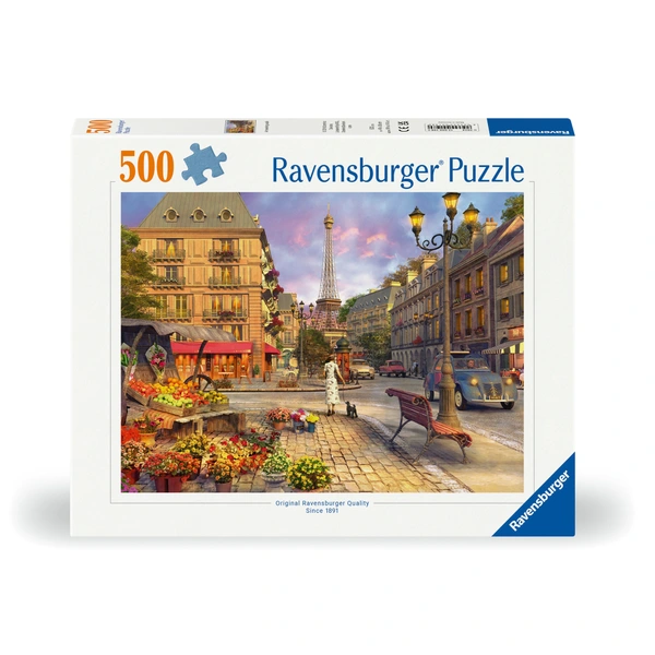 Puzzle 500 pièces : Le printemps à Paris - Ravensburger - Rue des Puzzles Puzzle 500 pièces : Le printemps à Paris - Ravensburger - Rue des Puzzles