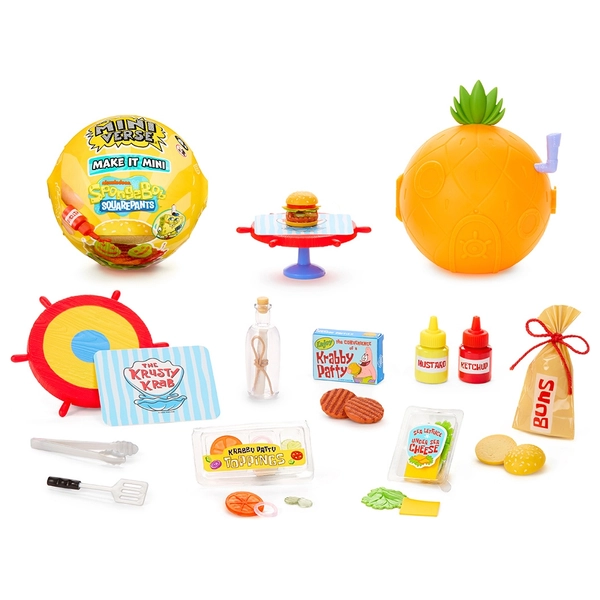 MGA's Miniverse Kugel Make It Mini SpongeBob Schwammkopf sortiert