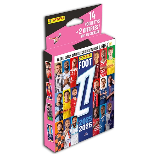 Blister de 12 + 2 pochettes - Foot 2024-2025 Ligue 1 McDonald's - Panini - Jeux de récré
