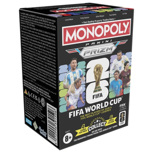 モノポリー パニーニ プリズム FIFAワールドカップ版 ボックス Monopoly Panini Prizm: FIFA World Cup Booster Box | Smyths Toys UK