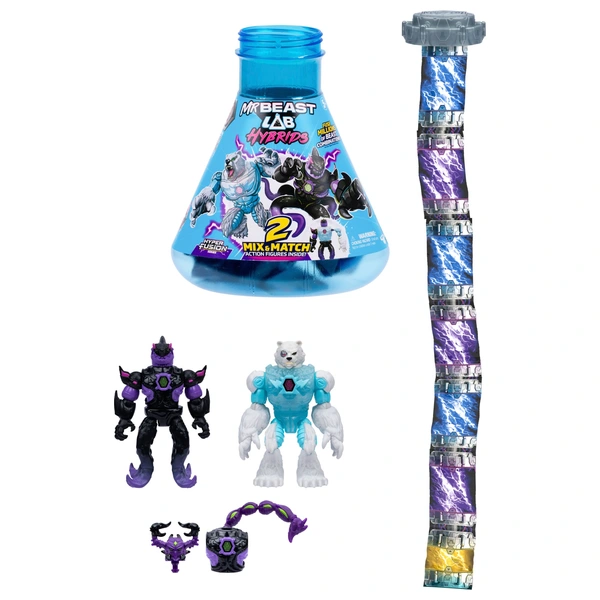 MrBeast Lab Hybrids Hyper Fusion Mix & Match 2 Action Figures Mega