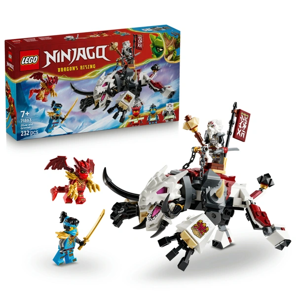 LEGO NINJAGO 71863 Zilvar and Grimtak the Dragon Beast Set