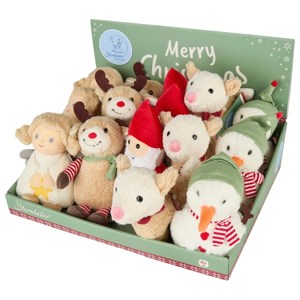 Sterntaler Weihnachts-Kuschelfigur mit Rassel sortiert
