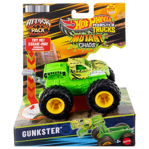 Hot Wheels Monster Trucks Mutant Chaos Attack Pack 1:64 Scale