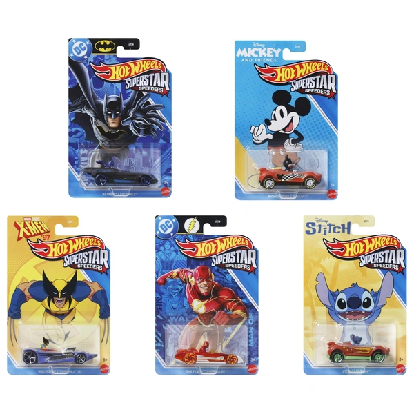 Hot Wheels Fast & Furious Toy Cars, lot de 5 véhicules moulés sous pression à l'échelle 1:64 inspirés et vus dans les films rapides