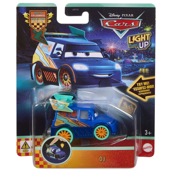 Disney Pixar Cars Race To Celebrate Light-Up Car DJ 1:55 Scale
