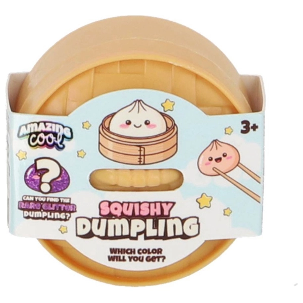 Dumpling Squishy Avec Panier Vapeur – Jouet Doux En Forme De Dim Sum – 8,5 X 6 Cm – Anti-Stress Sensoriel Pour Enfants Et Adultes