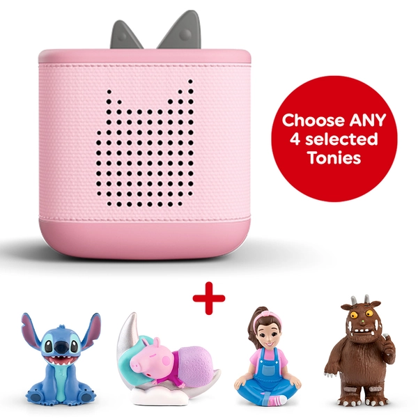 Toniebox 2 (Pink) and Four Toniebox Audio Bundle | Smyths Toys UK