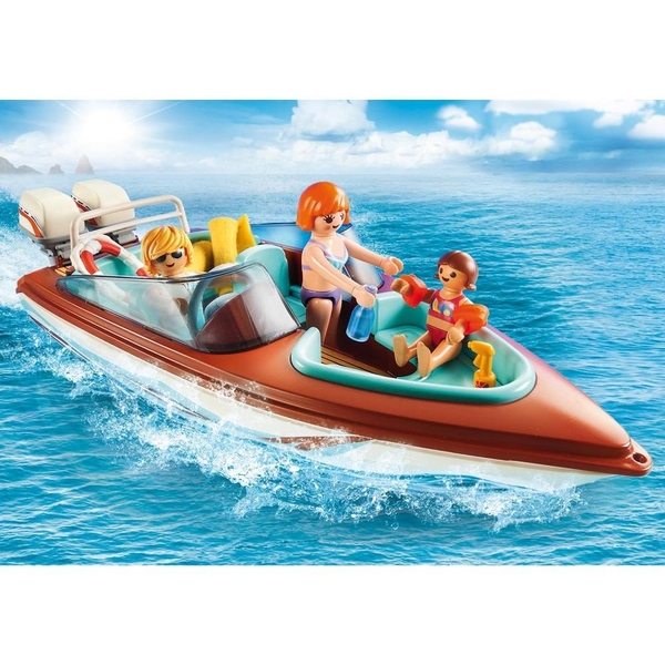 playmobil family fun motorboot met onderwater motor 9428