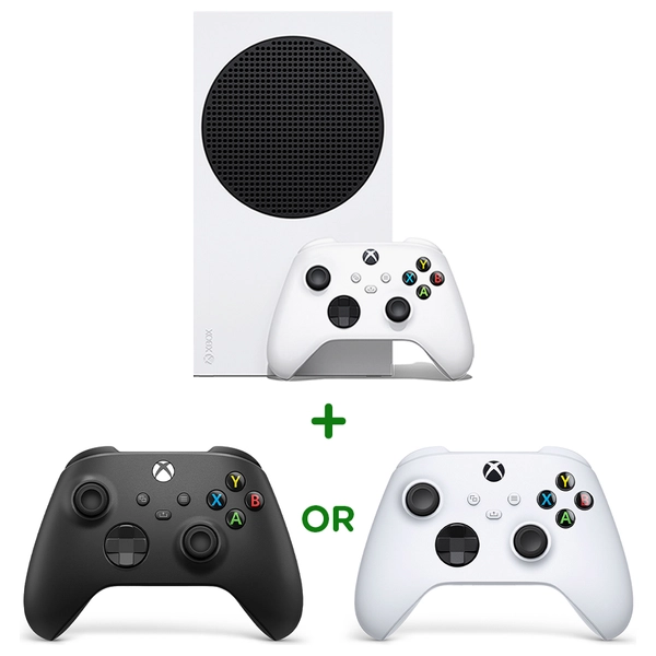 Xbox Series S 512GB Console (with White Controller) & Extra