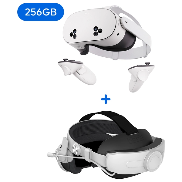 Meta Quest 3S 256GB & Venom Meta Quest Head Strap with Power Bank