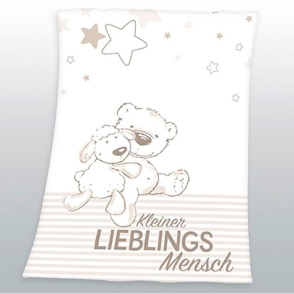 Herding Babydecke 75 x 100 cm Kleiner Lieblingsmensch | Smyths Toys  Deutschland | Kuscheldecken